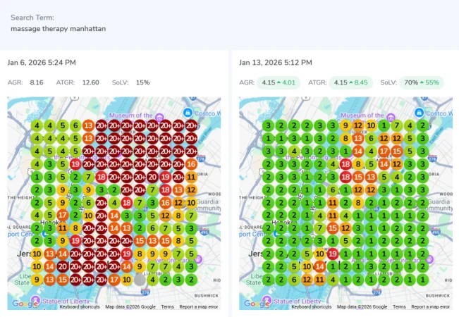 Massage Therapy Manhattan A 55% Gain in High-Intent Map Visibility