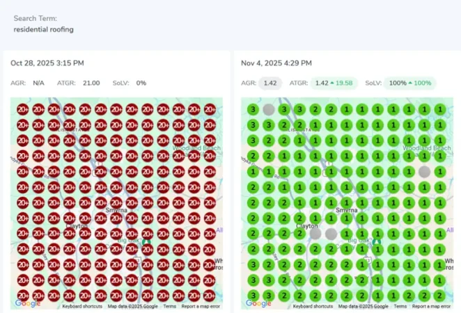 “Residential Roofing” Now Dominates Local Search